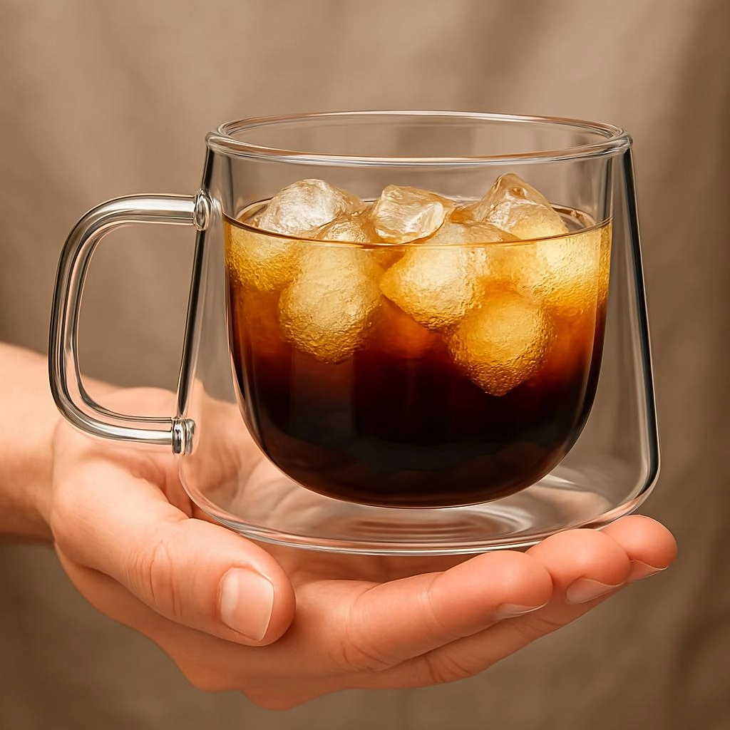 250 ml Isıya Dayanıklı Borosilikat Çift Cidarlı Bardak - Kahve Sunum Bardağı