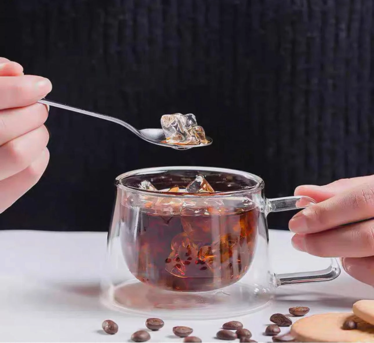 250 ml Isıya Dayanıklı Borosilikat Çift Cidarlı Bardak - Kahve Sunum Bardağı