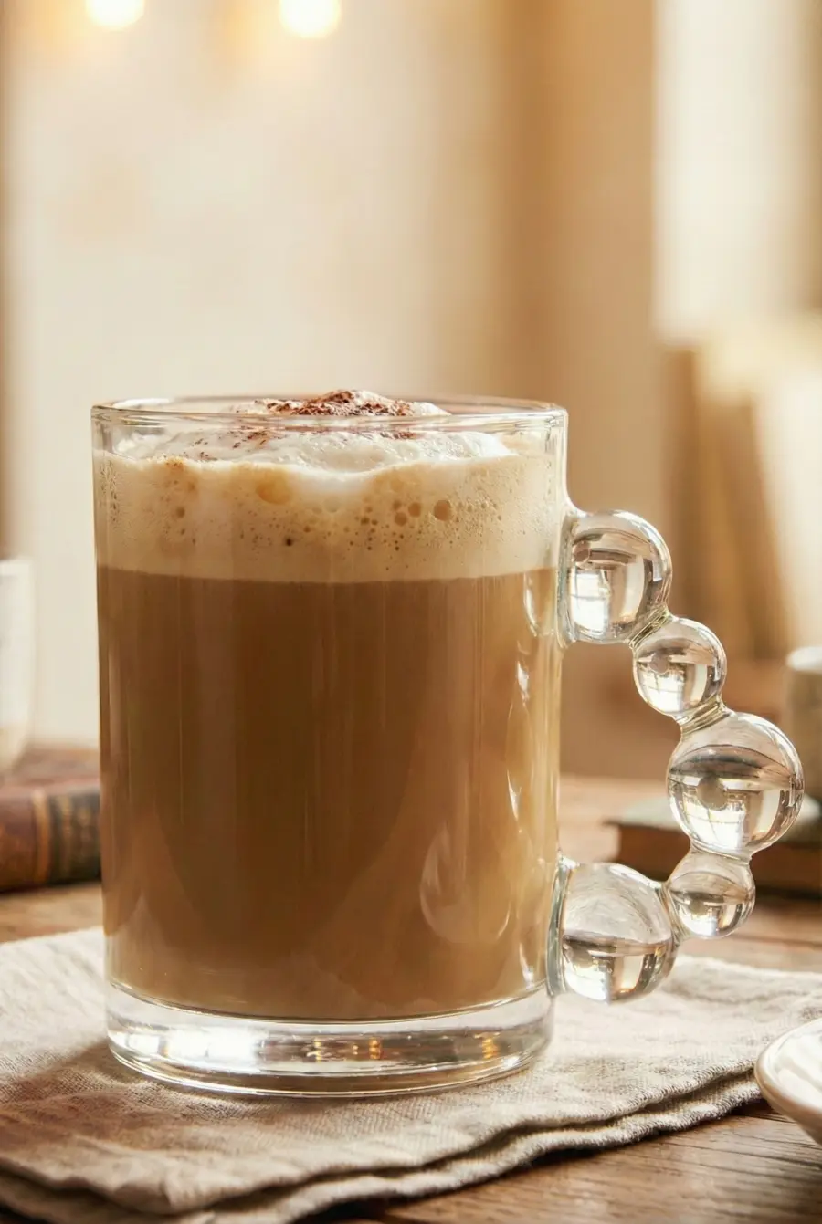 325 ml Boncuk Kulplu Cam Kupa - Espresso ve Meşrubat Bardağı