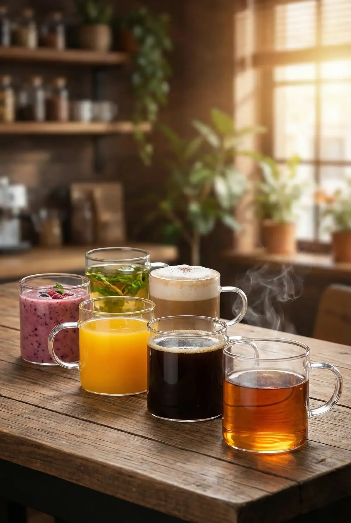 6 Parça Borosilikat Cam Çay ve Espresso Kupası Seti - 120 ml