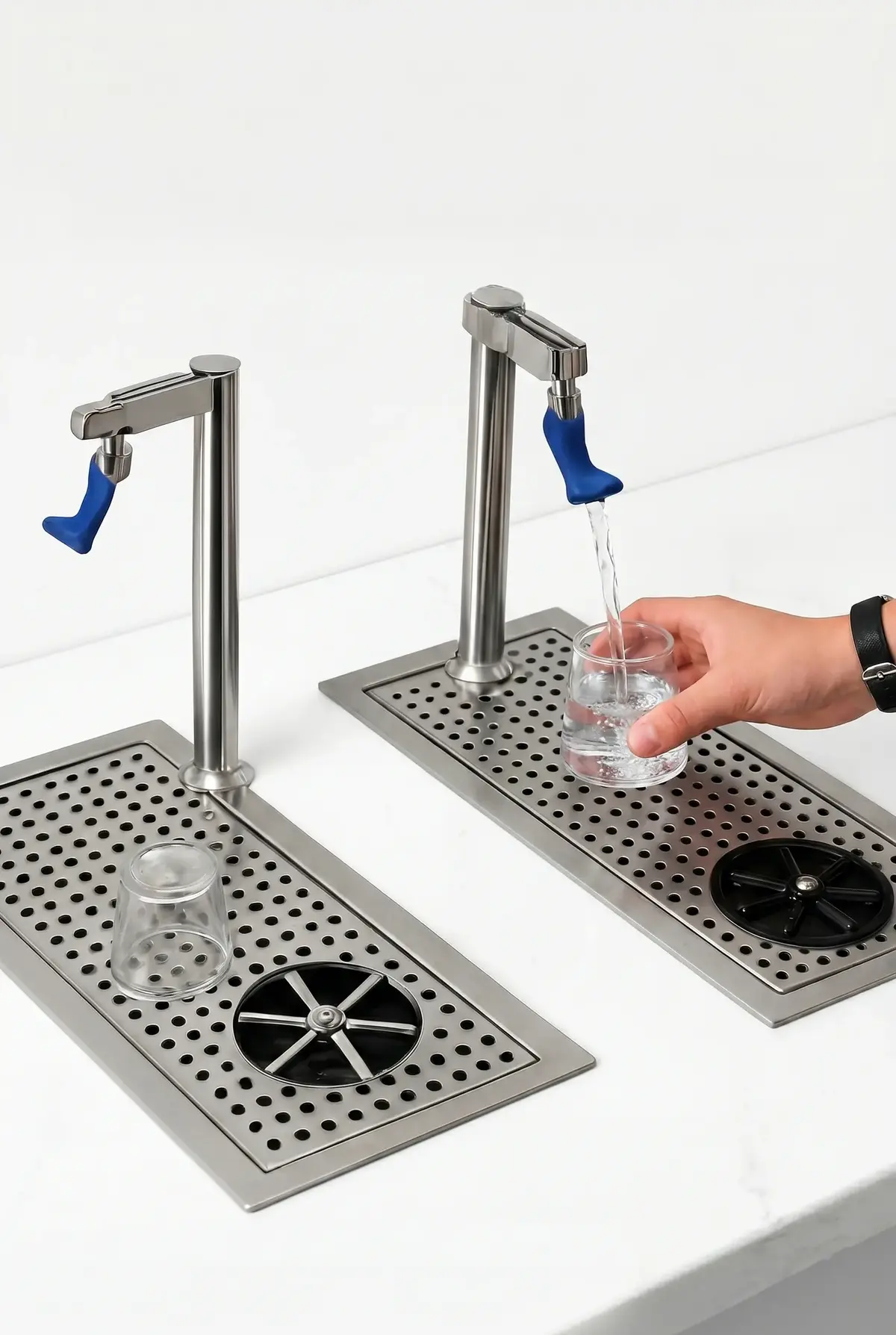 Bardak ve Süt Potu Durulama Ünitesi Pitcher Rinser