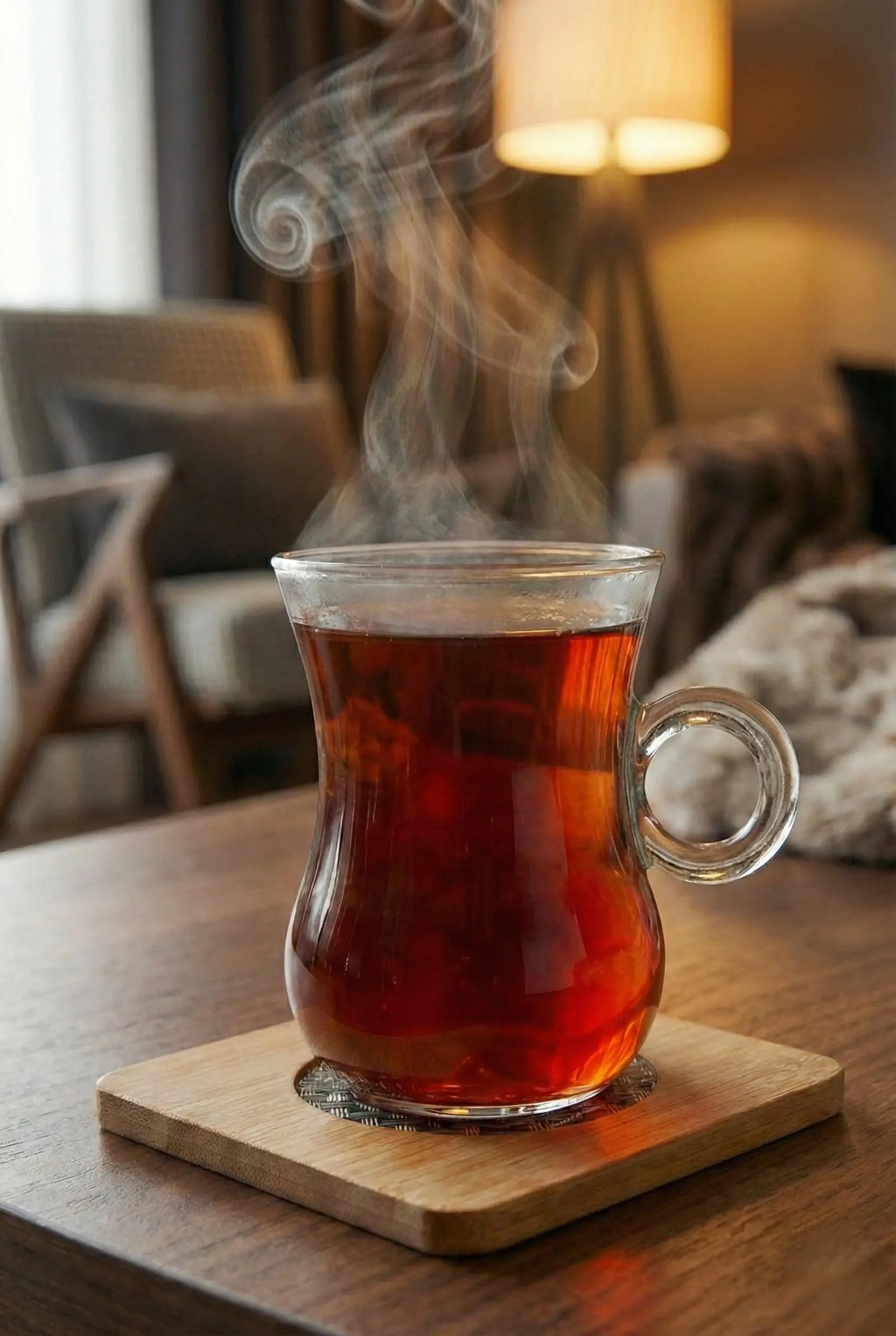 12’li Isıya Dayanıklı Cam Çay ve Kahve Kupası Seti - 200 ml