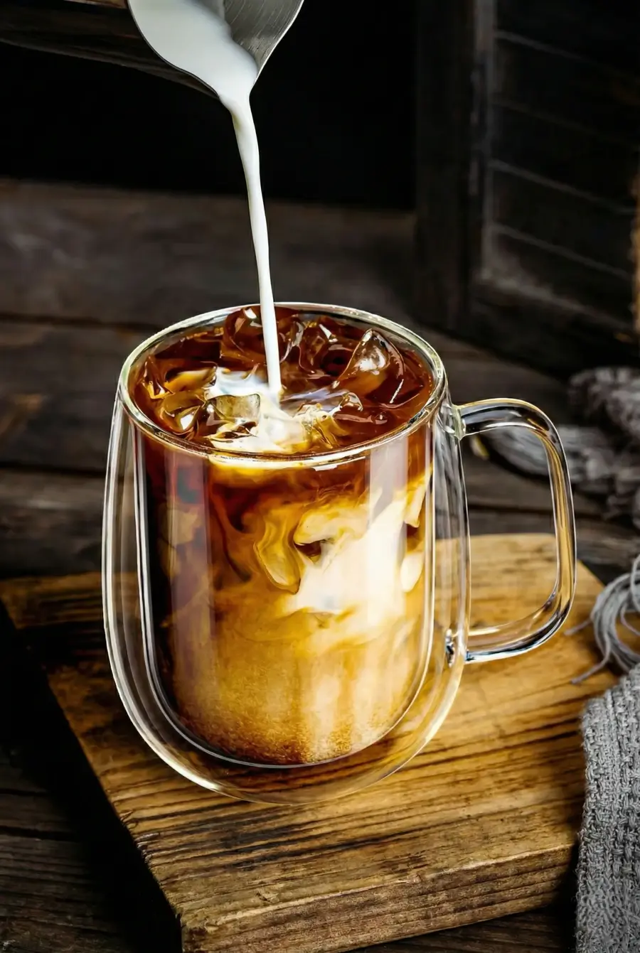 400 ml 6’lı Çift Cidarlı Isı Yalıtımlı Kulplu Cam Kupa Bardak Seti