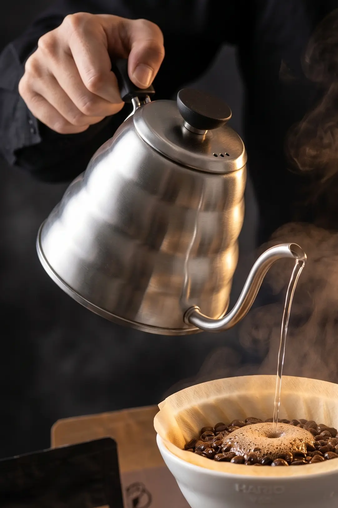 1200 ml Paslanmaz Çelik Barista Kettle - 3. Nesil Kahve Demleme Ekipmanı