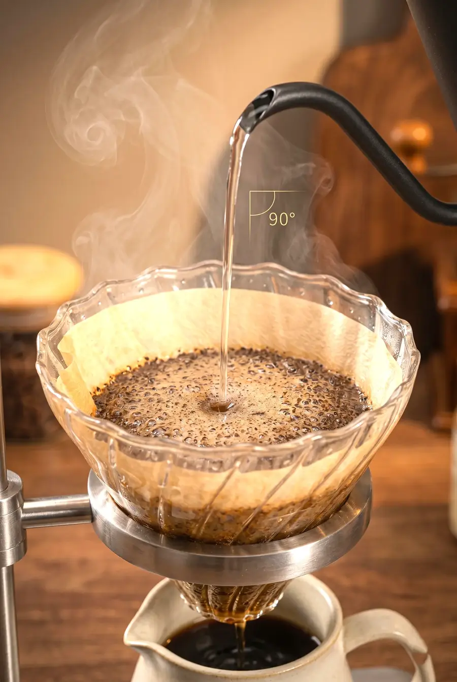 600 ml Kapaklı Siyah Barista Kettle - İnce Uçlu Kahve Demleme İbriği