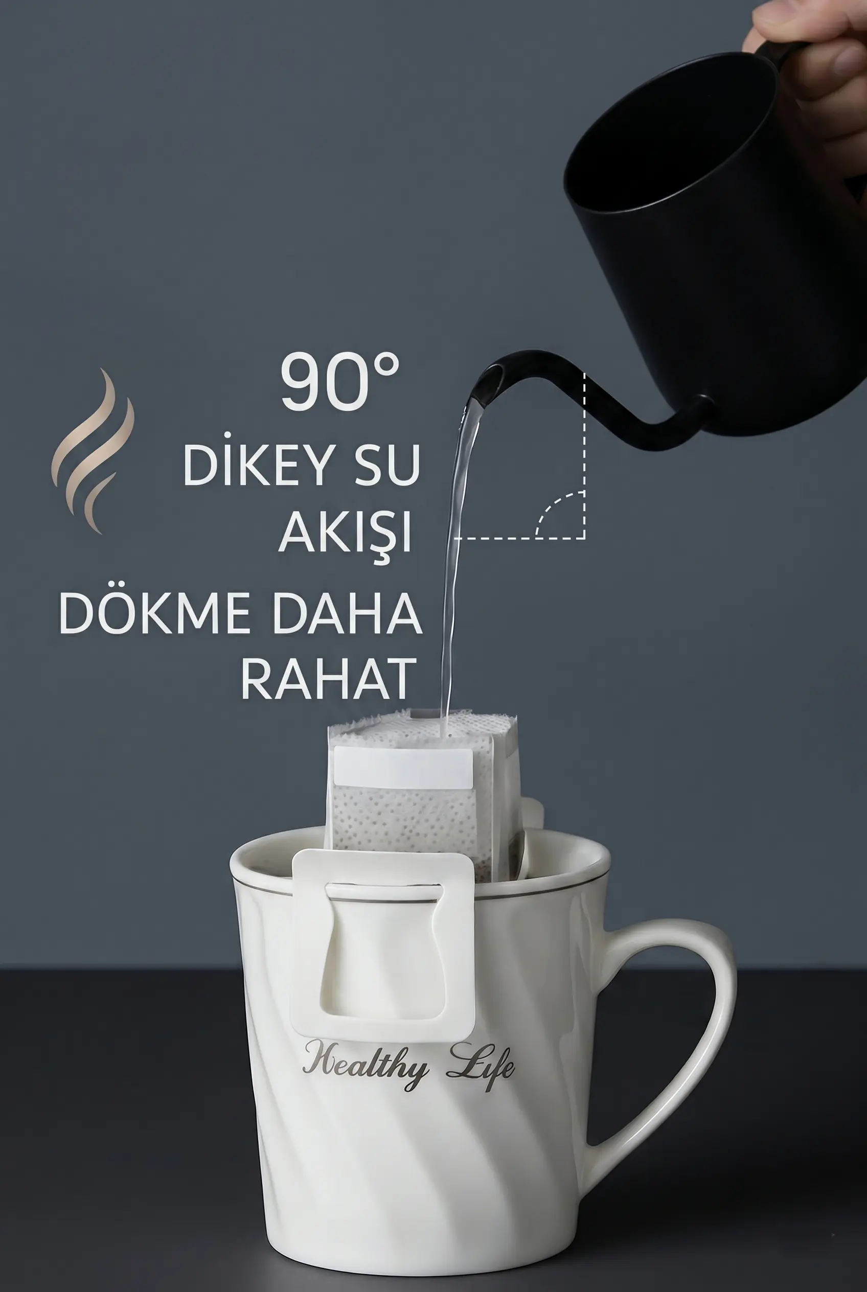 350 ml Kapaksız Barista Kettle - İnce Uçlu Kahve Demleme İbriği