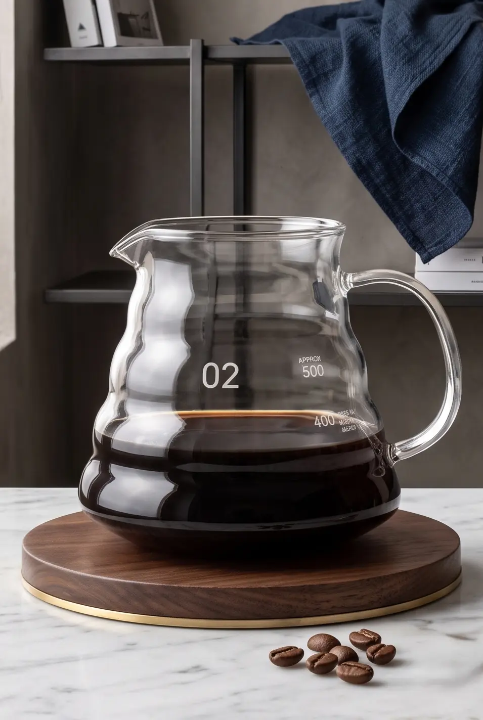 V60 02 Borosilikat Cam Kahve Sürahisi Server 500 ml