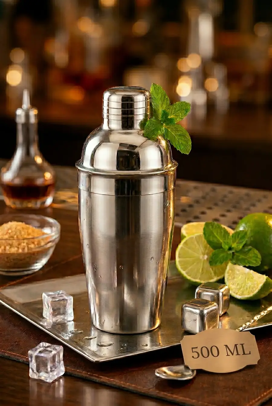 500 ml Paslanmaz Çelik Profesyonel Kokteyl Shaker