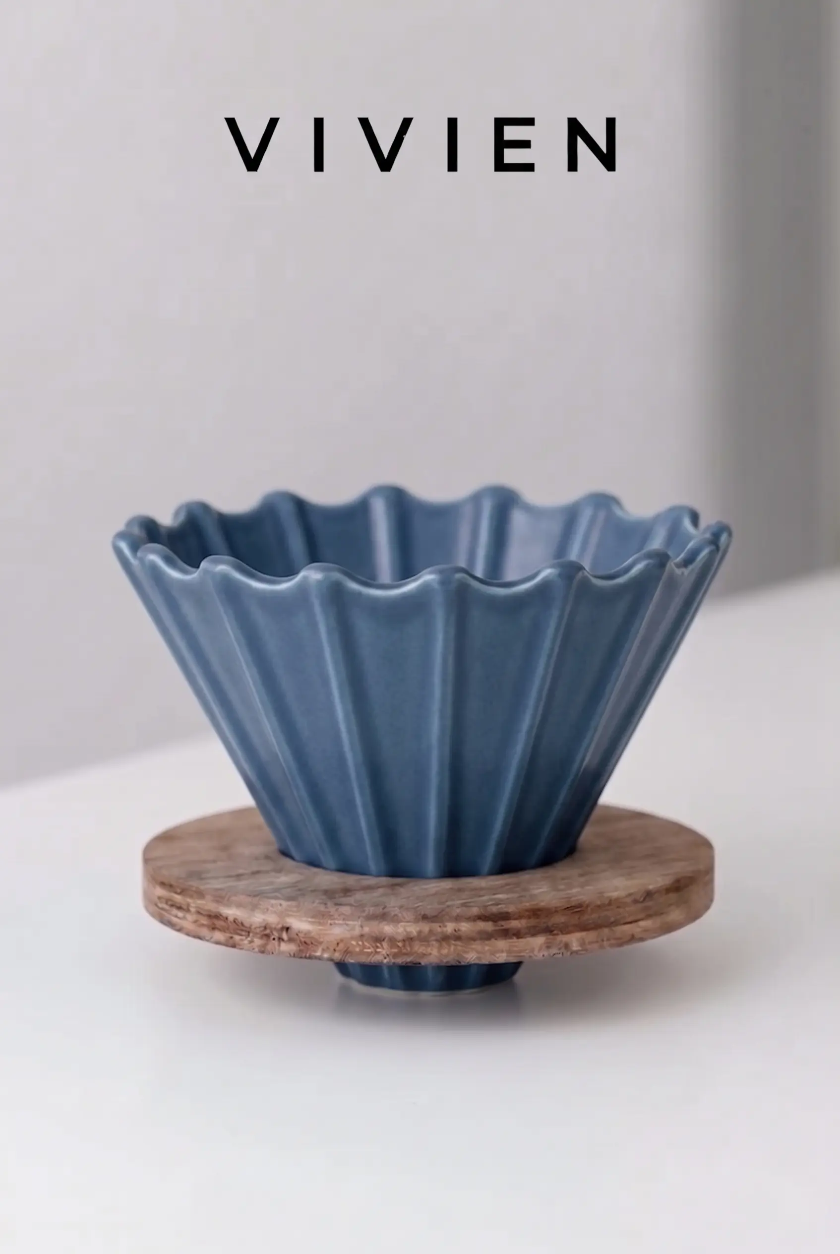 Turkuaz V60 02 Seramik Dripper Kahve Demleme Ekipmanı