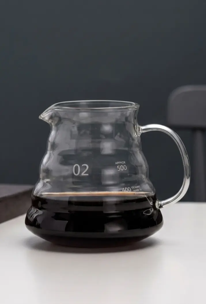 V60 02 Borosilikat Cam Kahve Sürahisi Server 500 ml