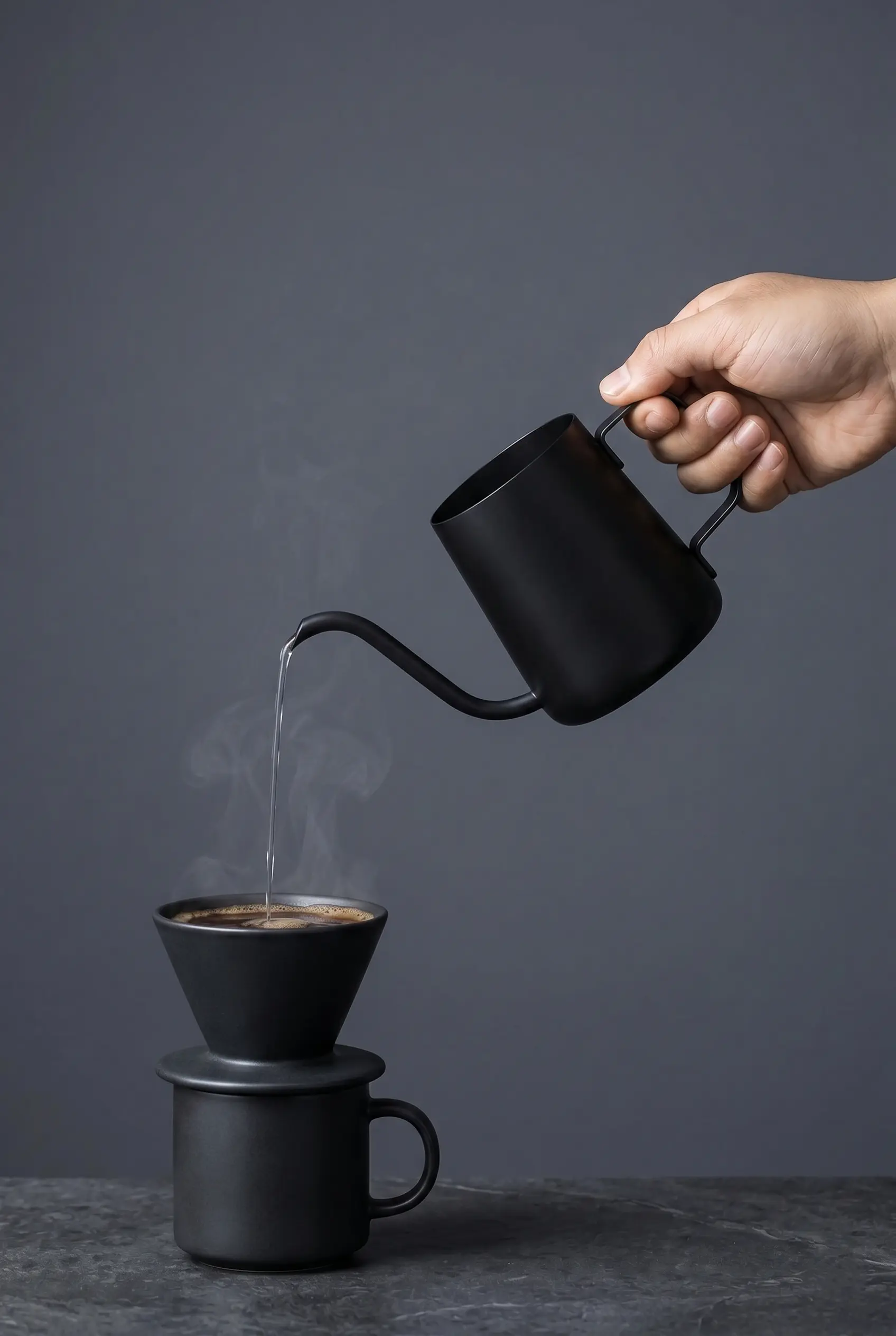 350 ml Kapaksız Barista Kettle - İnce Uçlu Kahve Demleme İbriği