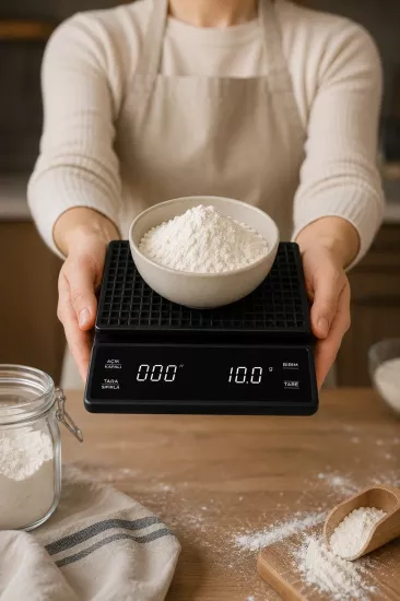 Dokunmatik Dijital Mutfak Terazisi 0.1g Hassas Tartım | Vivien Home