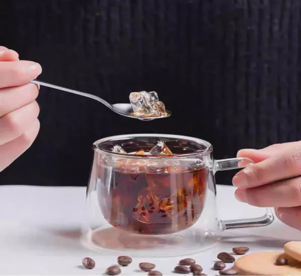 250 ml Çift Cidarlı Borosilikat Cam Kahve Sunum Bardağı