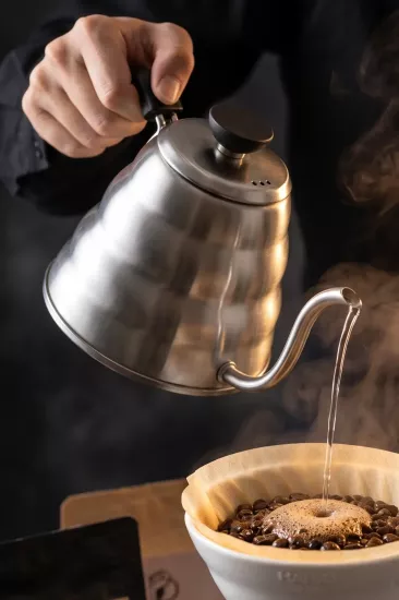 1200 ml Barista Kettle Gooseneck Kahve İbriği Çelik