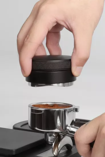 58 mm Makaron Tamper ve Profesyonel Kahve Düzleme Aparatı - Çelik
