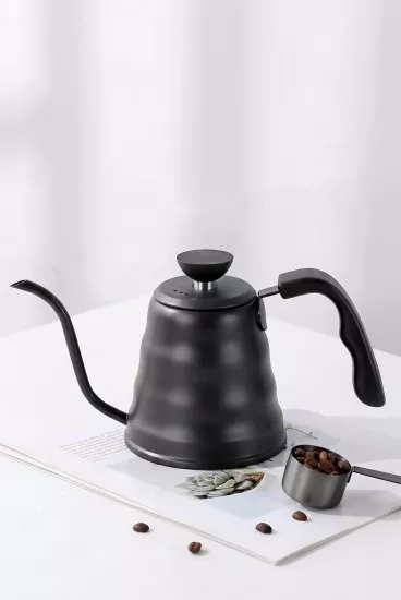 1200 ml Siyah Barista Kettle Gooseneck Kahve İbriği