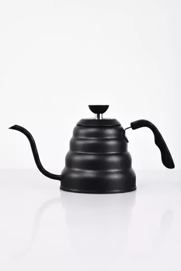 1200 ml Siyah Barista Kettle Gooseneck Kahve İbriği