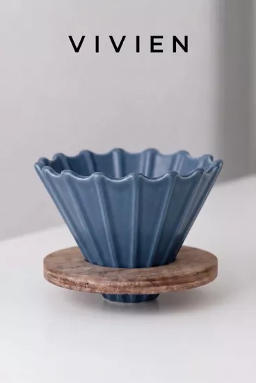 Turkuaz V60 02 Seramik Dripper Kahve Demleme Ekipmanı