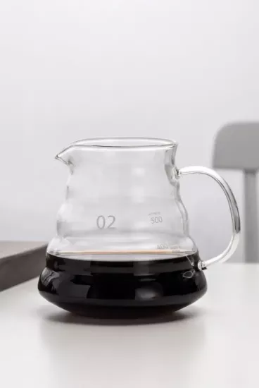 V60 02 Borosilikat Cam Kahve Sürahisi Server 500 ml