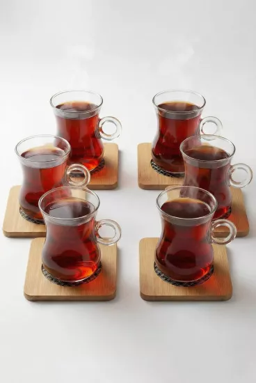 12’li Cam Çay ve Kahve Kupası Seti 200 ml