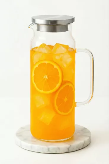 2 Litre Borosilikat Cam Sürahi Isıya Dayanıklı Karaf