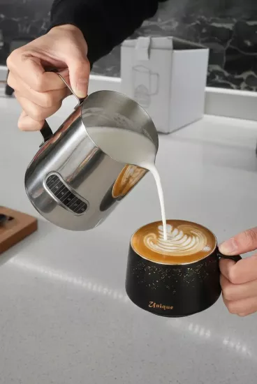 500 ml Dereceli Paslanmaz Çelik Pitcher Süt Köpürtme Potu