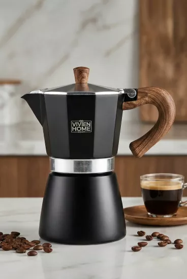 6 Cup Moka Pot Ocak Üstü İtalyan Espresso Makinesi