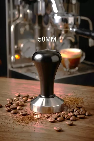 Siyah Metal Profesyonel Espresso Kahve Sıkıştırıcı Tamper