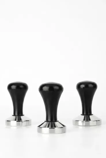 Siyah Metal Profesyonel Espresso Kahve Sıkıştırıcı Tamper