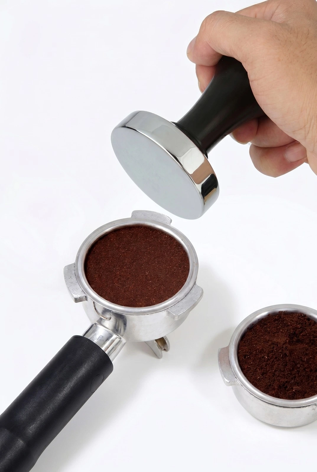Siyah Metal Profesyonel Espresso Kahve Sıkıştırıcı Tamper
