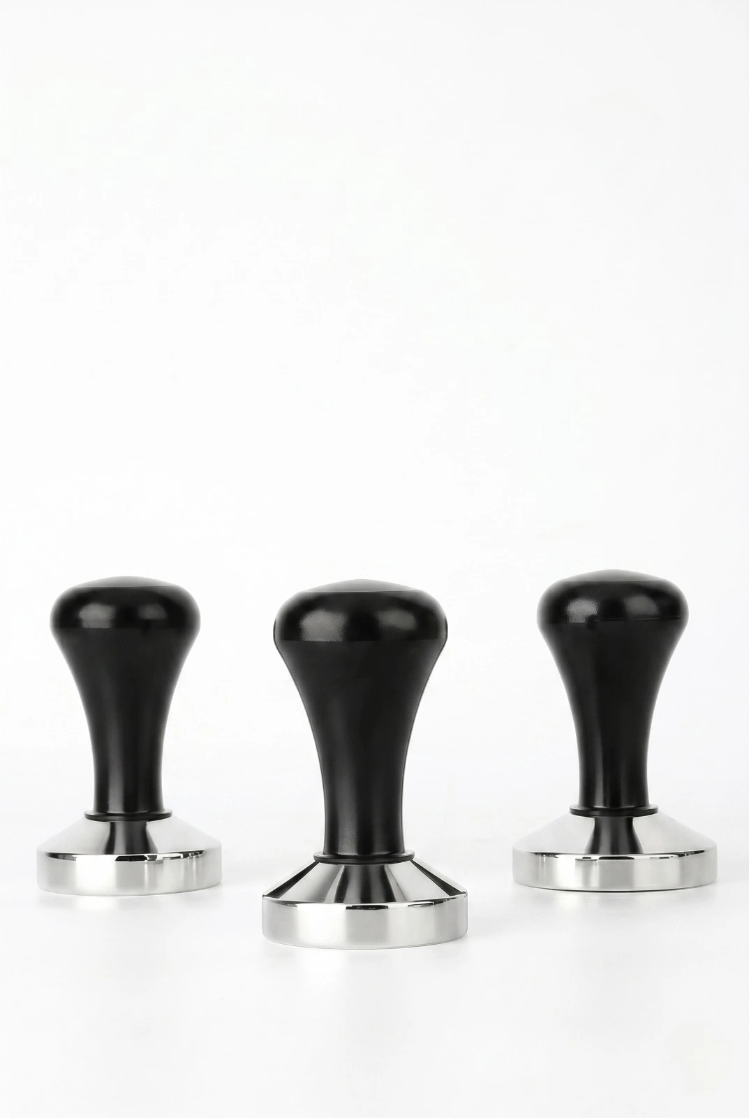 Siyah Metal Profesyonel Espresso Kahve Sıkıştırıcı Tamper
