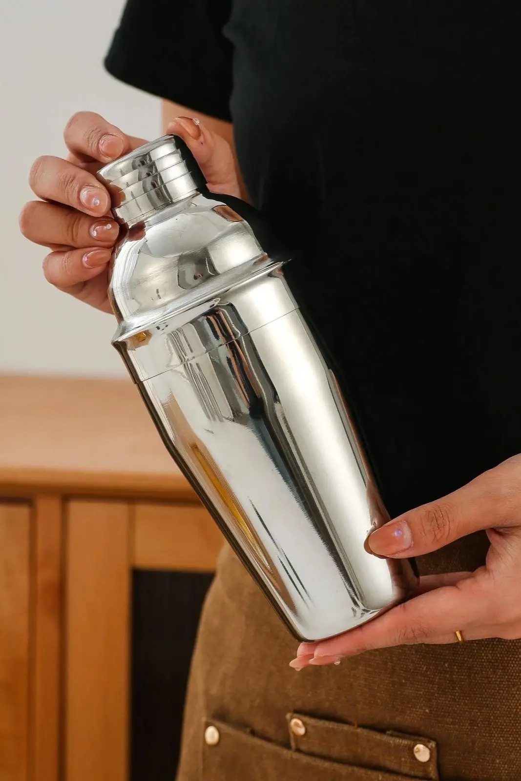 500 ml Paslanmaz Çelik Profesyonel Kokteyl Shaker